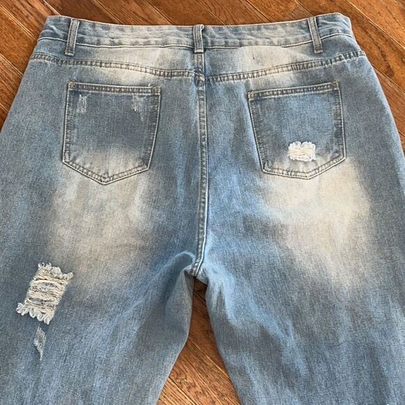 Shein women’s plus size 3XL ripped distressed Hi-Rise Jeans - Picture 9 of 12